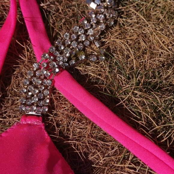 Custom Made Crystal Pink Bikini - Picture 6 of 12